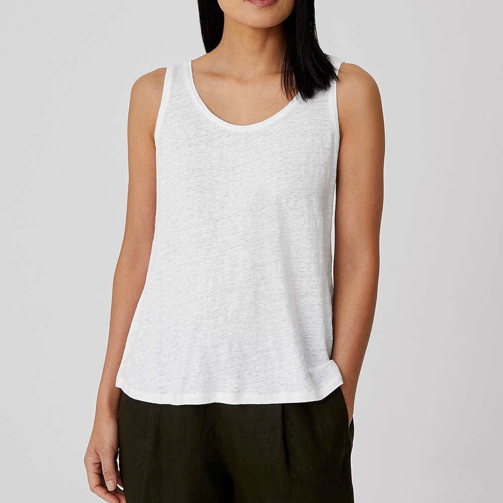Elieen Fisher Organic Linen Jersey Tank
